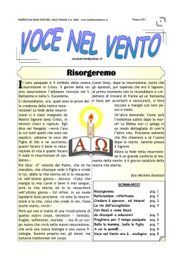 Risorgeremo - Parrocchia Buon Pastore