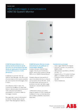 ABB monitoraggio e comunicazione - VSN730 System Monitor