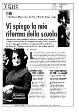 Vi spiego la mia riforma delle scuola