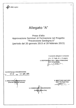 Allegato “A” - Asl Cagliari
