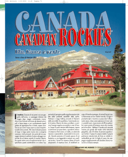 CANADA - Canadian Rockies - Viaggi Avventure nel Mondo