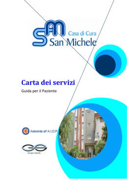 Carta dei servizi - Casa di Cura "San Michele"