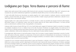 Opuscolo Lodigiano per EXPO