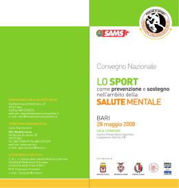 opuscolo convegno - Ufficio Scolastico Regionale per la Puglia