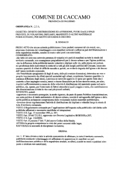 COMUNE DI CACCAMO