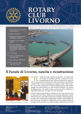 Il Fanale di Livorno, nascita e ricostruzione
