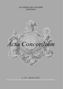 ottobre - Accademia dei Concordi