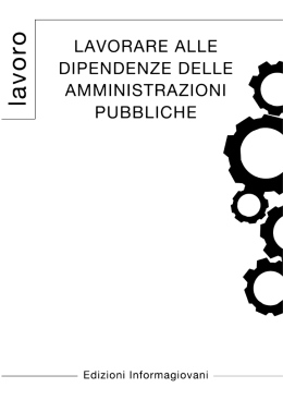 il lavoro alle dipendenze delle amministrazioni pubbliche