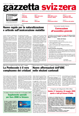 Nuove affermazioni dell`UDC nelle elezioni