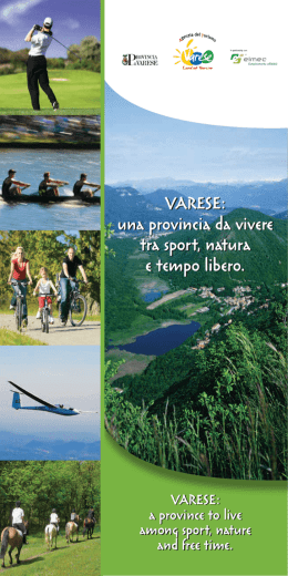 VARESE: una provincia da vivere tra sport, natura e tempo libero