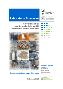 Laboratorio Biomasse