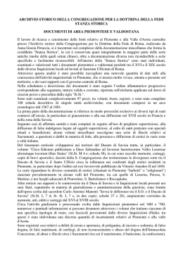 schedatura - Soprintendenza Archivistica per il Piemonte e la Valle