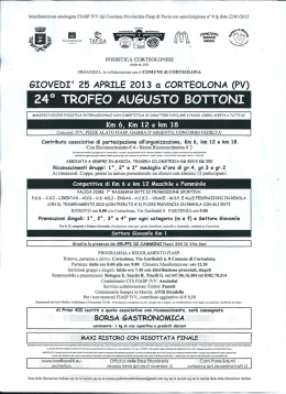volantino - Podismo Lombardo