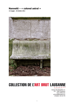 Nannetti &ndash; &laquo; colonel astral &raquo;