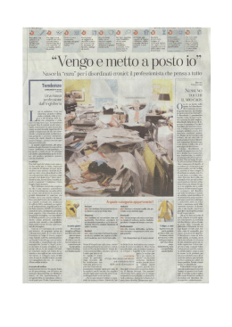 La Stampa - spaceclearing
