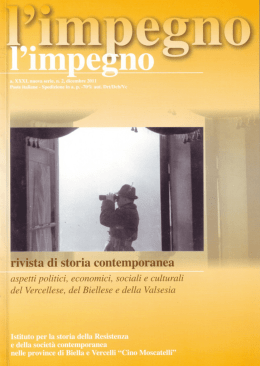 Numero 2/2011 de "l`impegno" in formato pdf