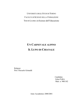 Un Carnevale alpino. Il Lupo di Chianale.