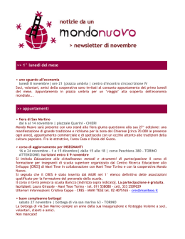 novembre - Mondo Nuovo Altromercato