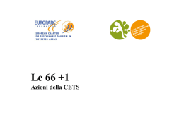 Sintesi delle azioni presentate - Parco Nazionale delle Foreste