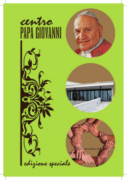il centro &ldquo;papa giovanni&rdquo; - Chiesa Cattolica Italiana