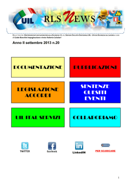 Newsletter n. 20 settembre 2013