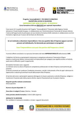 si diventa! - Crea Lavoro