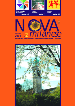 Aprile 2004 - Comune di Nova Milanese