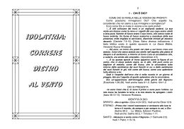L`idolatria - Comunit&agrave; Cristiana