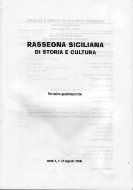 rassegna siciliana di storia |-: cultura