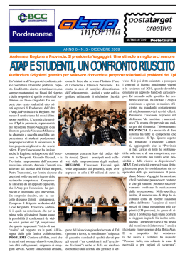 ATAP E STUDENTI, UN CONFRONTO RIUSCITO