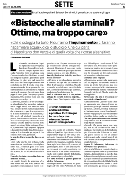 Bistecche alle staminali? Ottime, ma troppo care