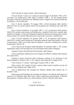 Il testo del D.P.R. (in formato pdf) - Governo Italiano Presidenza del