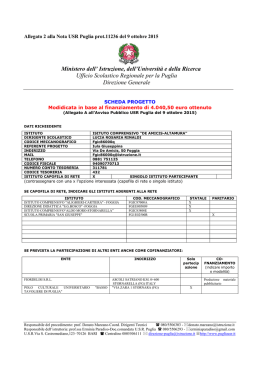 Min nistero del Ufficio ll` Istruzio Scolastico Direz one, dell`U o