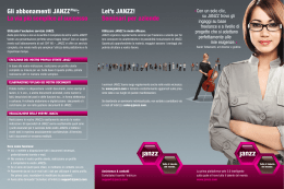 JANZZ flyer d`informazione (freelance)