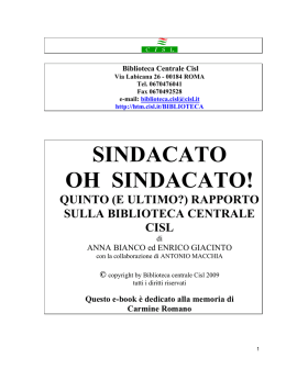 sindacato oh sindacato!