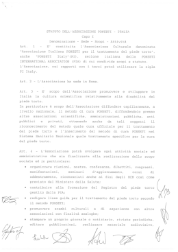 Lo Statuto - Ponseti Italia
