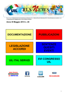 Newsletter n. 28 maggio 2014