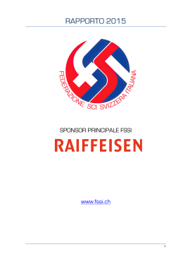 Rapporto Assemblea FSSI15 - Federazione Sci Svizzera Italiana