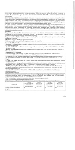 Prevenzione deiia malnutrizione per eccesso e per