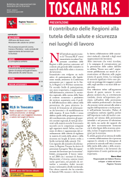 "Toscana RLS", n. 2/2009