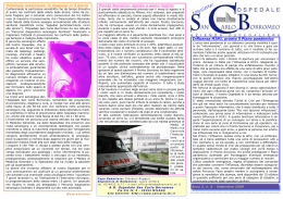 Newsletter - Ospedale San Carlo Borromeo