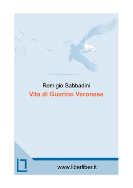 Vita di Guarino Veronese, di Remigio Sabbadini