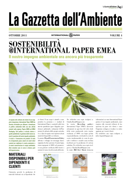 Ottobre 2011 - International Paper