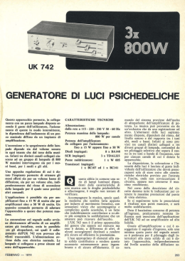 GENERATORE DI LUCI PSICHEDELICHE