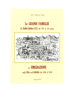 Le GRANDI FAMIGLIE