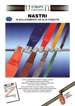 Nastri di sollevamento in fibra - Croci Materiali Edili e Finiture