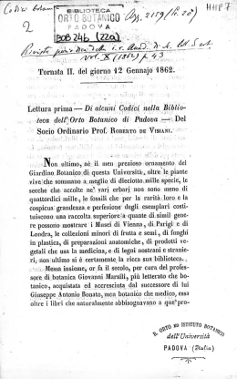 Tornata II. del giorno 12 Gennaio 1862.