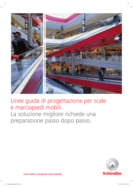Linee guida di progettazione per scale e marciapiedi mobili. La