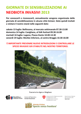 Volantino neobiota - Arten ohne Grenzen