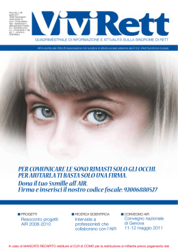 Vivirett n.58 - AIRETT Onlus